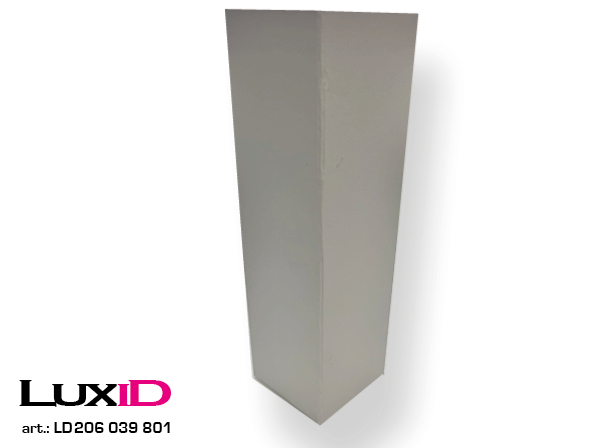 Mat wit 33 x 9 x 9cm wijnfles